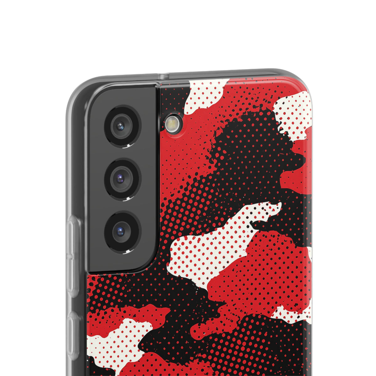 Crimson Halftone Camo · Lite Phone Case for Samsung · Red