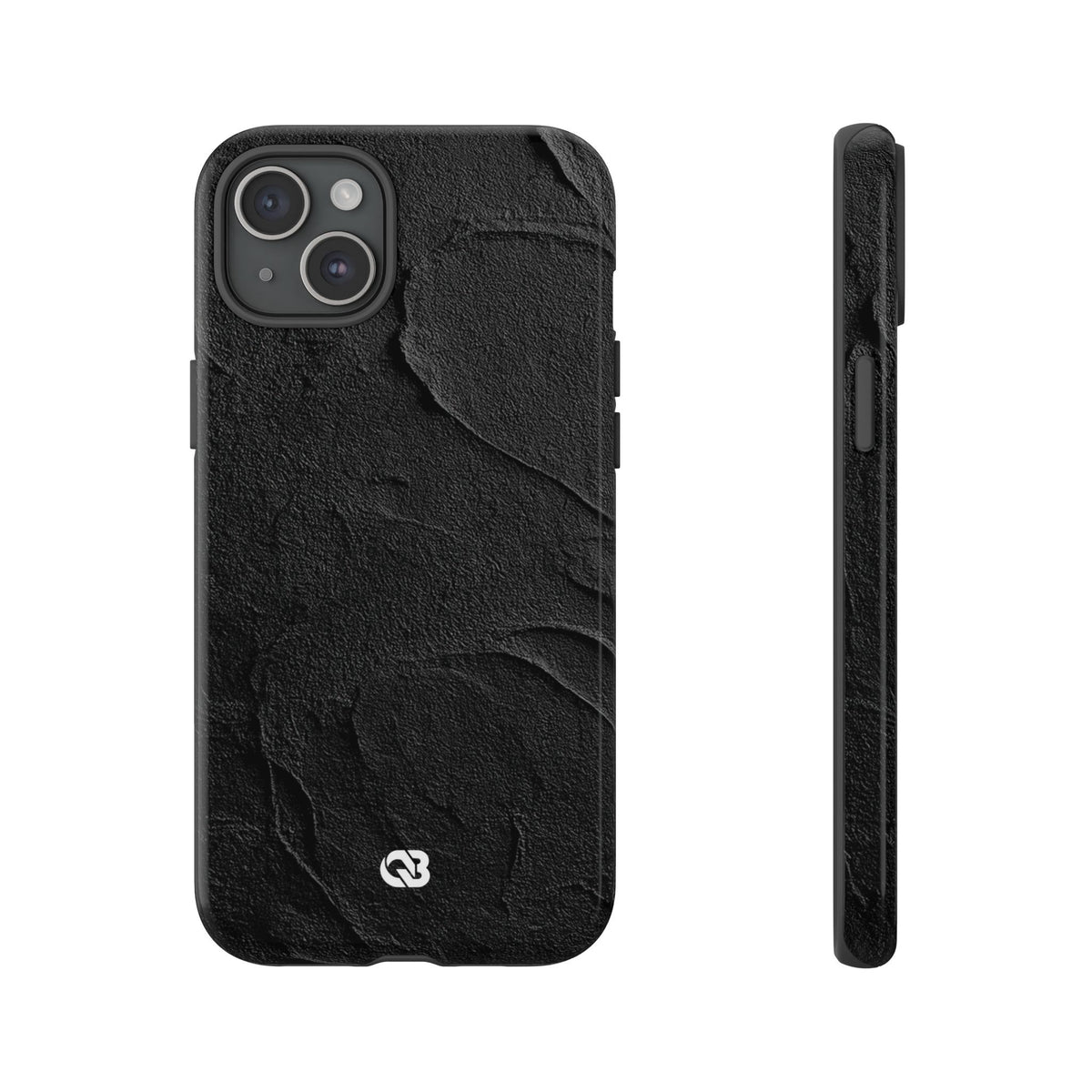 Obsidian Stucco Relief · Tough Phone Case for iPhone · Black