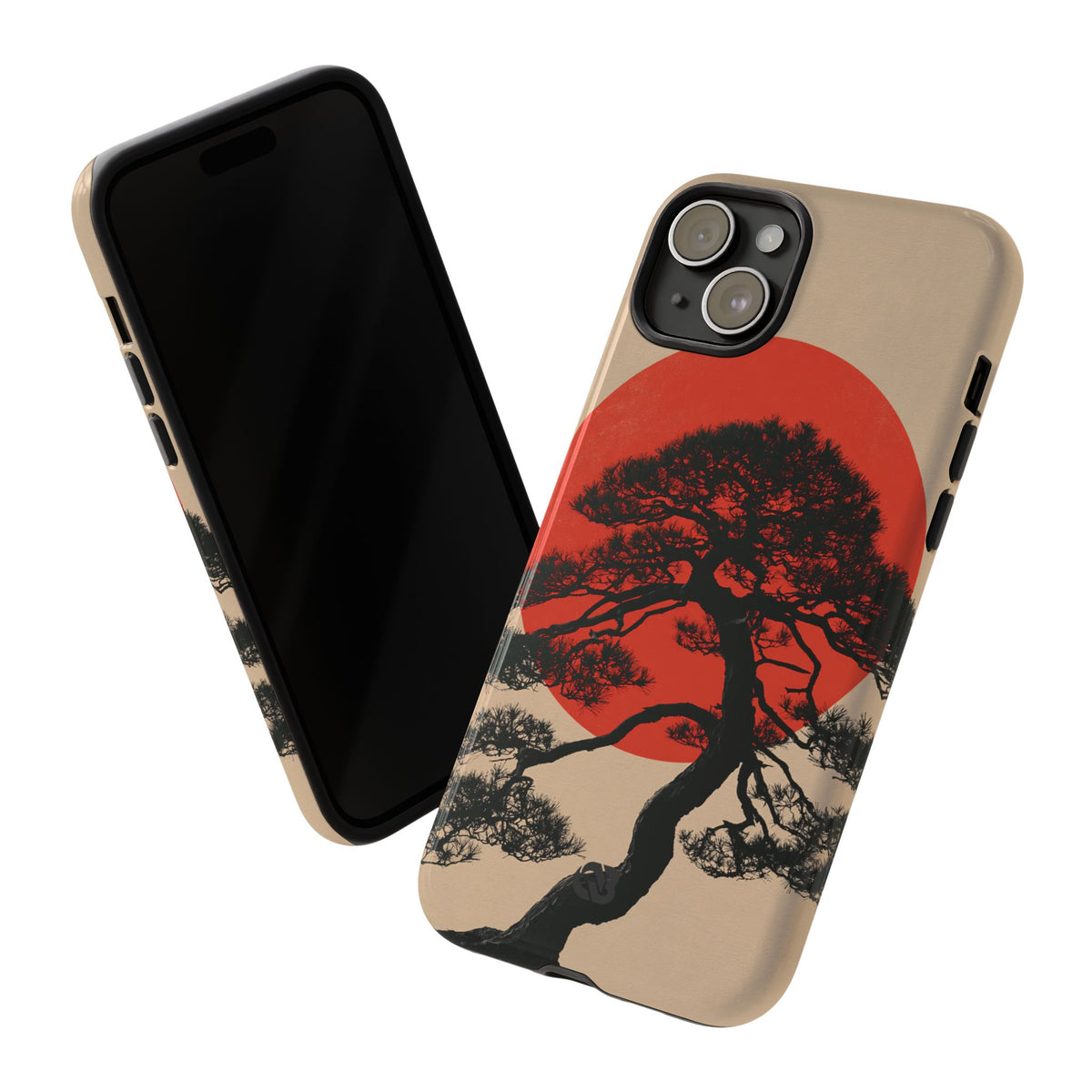 Crimson Pine Solitude · Tough Phone Case for iPhone · Beige