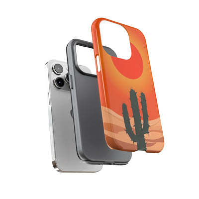 Scorched Saguaro Sunset · Tough Phone Case for iPhone