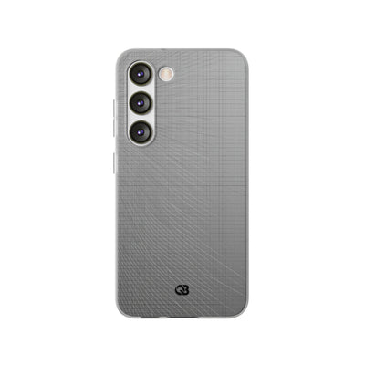 Grey Lite Phone Case for Samsung - Chrome Mesh Warp
