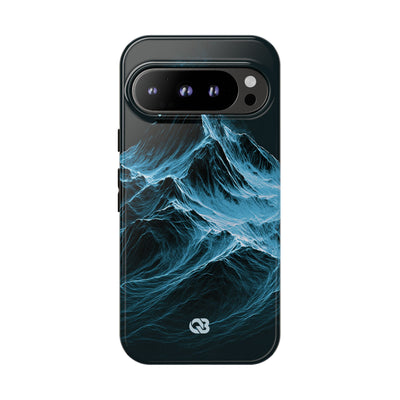 Nordic Frost Peak · Tough Phone Case for Pixel ·  Blue