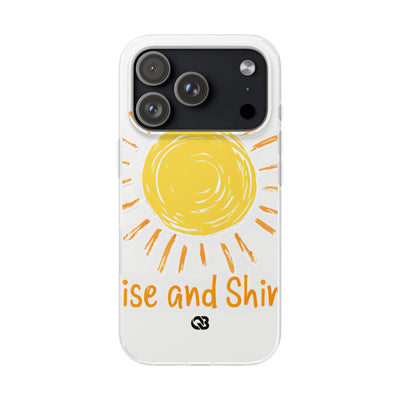 Amber Solar Glow · Soft Phone Case for iPhone
