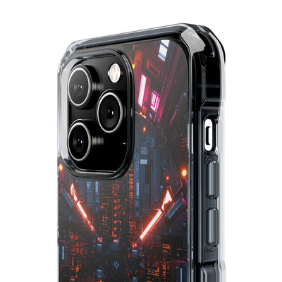Cybernetic Reactor Core · Clear Impact Magnetic Phone Case for iPhone · Black