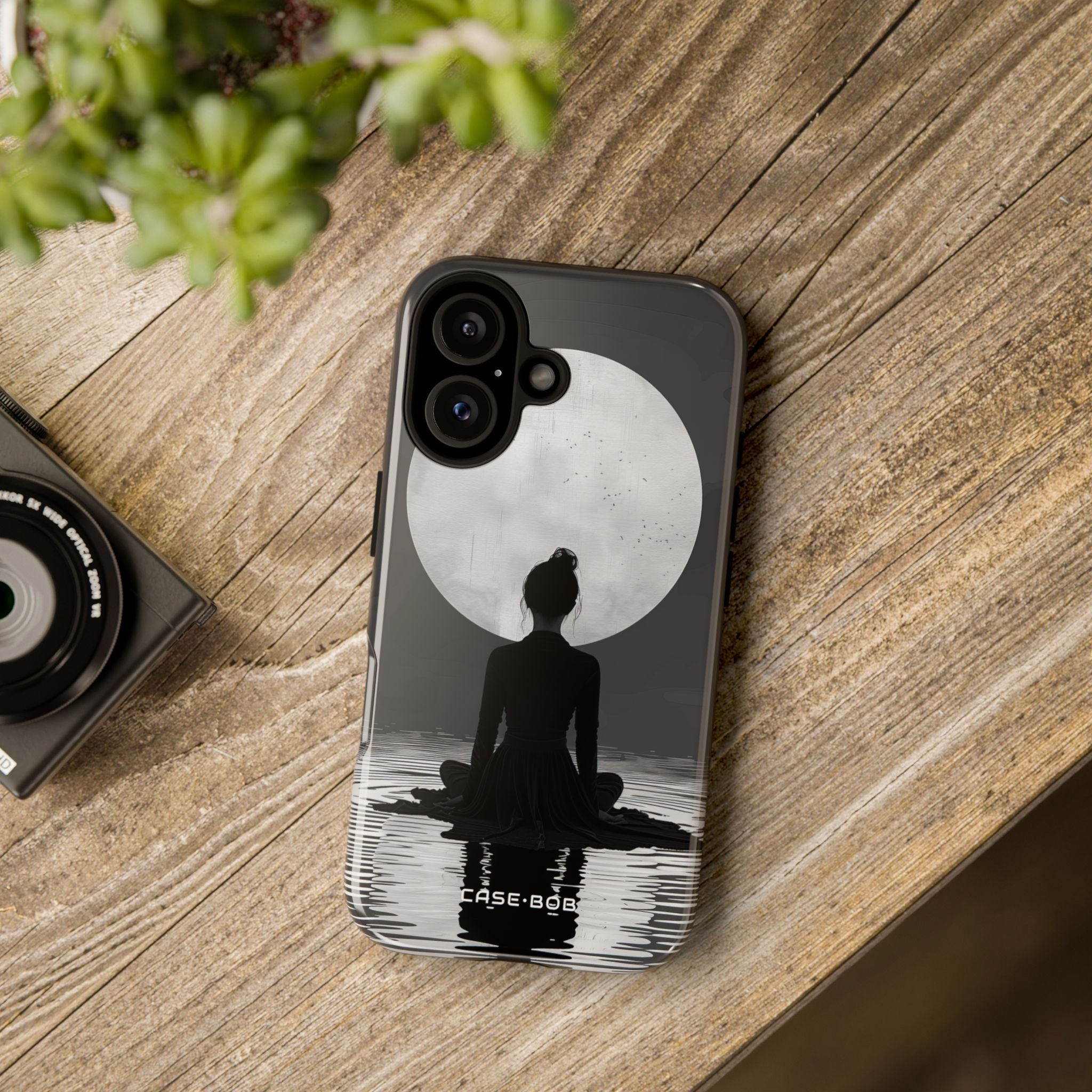 Silhouette Moonlight iPhone 16 Case - Tough