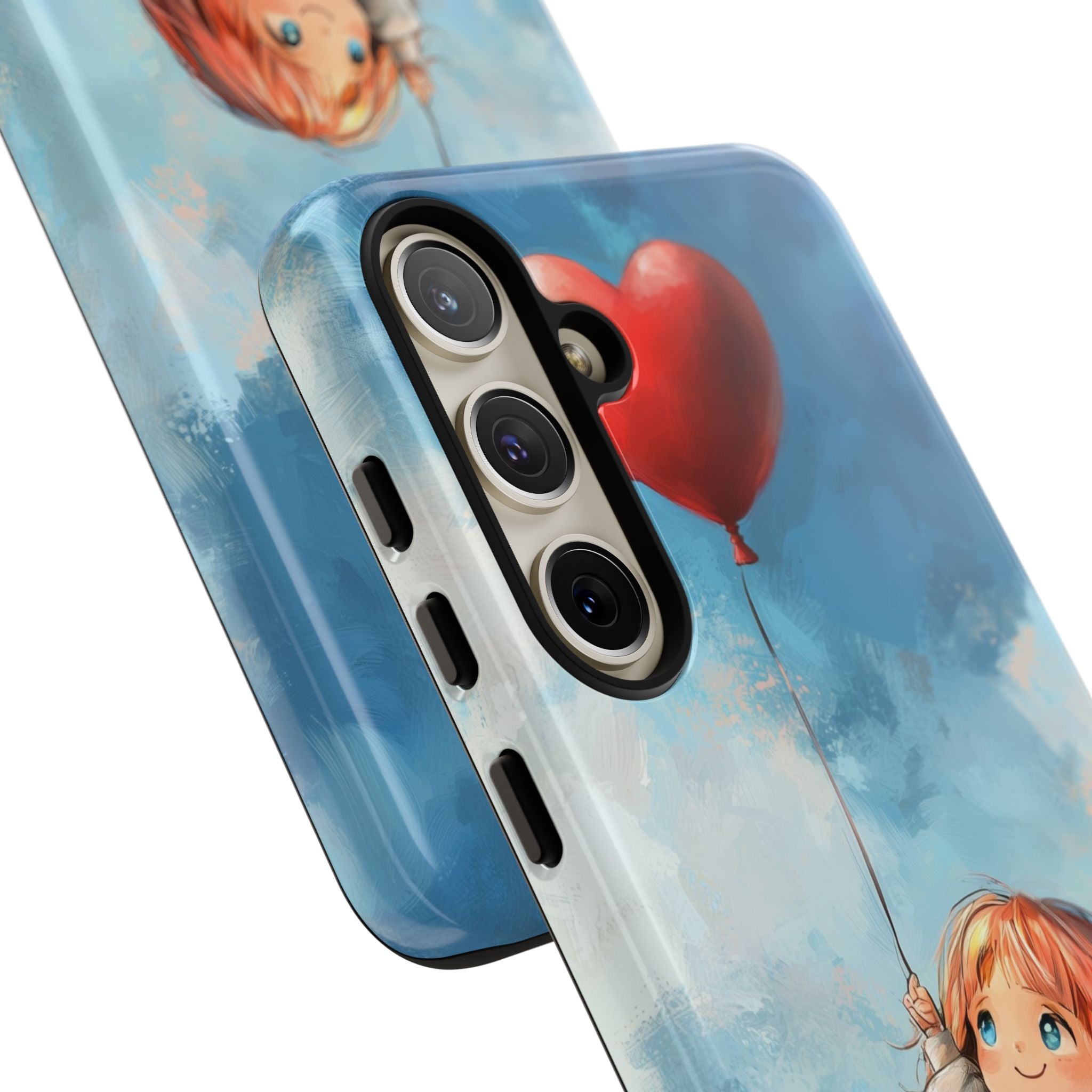 Crimson Heart Sky · Tough Phone Case for Samsung