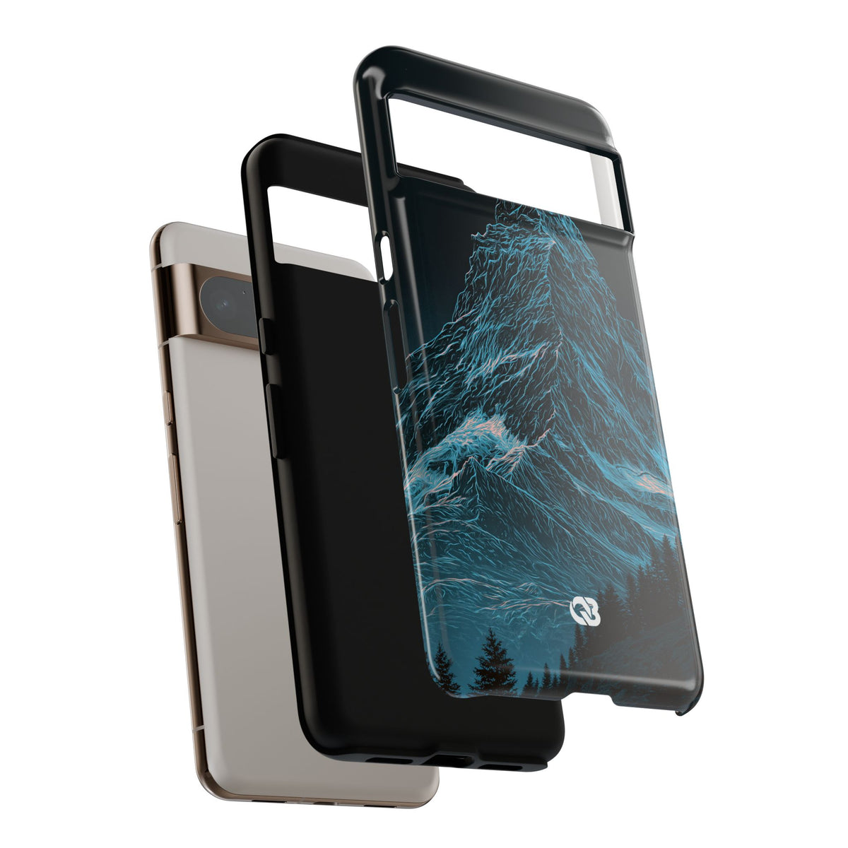 Glacial Alpine Peak · Tough Phone Case for Pixel ·  Blue