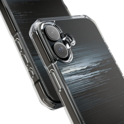 Black Impact MagSafe Phone Case for iPhone - Frozen Signal Glitch