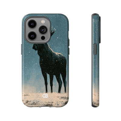 Nordic Boreal Moose · Tough Phone Case for iPhone · Blue