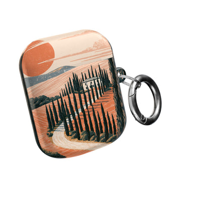 Tuscan Cypress Horizon · Hard Case for AirPods & AirPods Pro · Orange