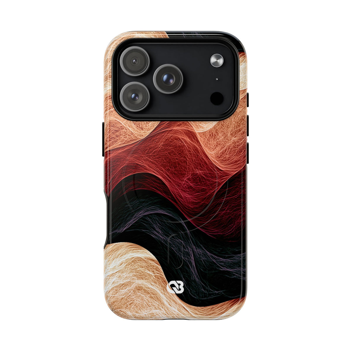 Ember Wave Dispersion · Tough 2.0 Magnetic Phone Case for iPhone · Red