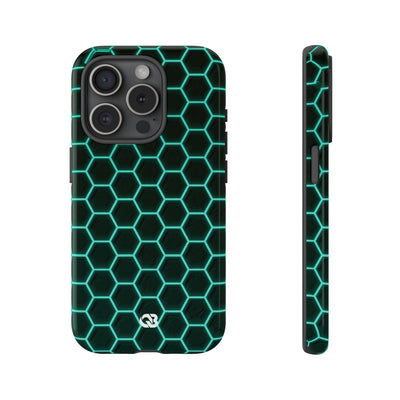 Neon Hex Spectrum · Tough Phone Case for iPhone · Teal