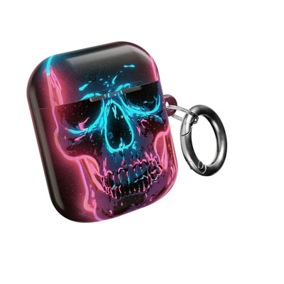 Neon Drip Skull · Hard Case for AirPods & AirPods Pro · Black