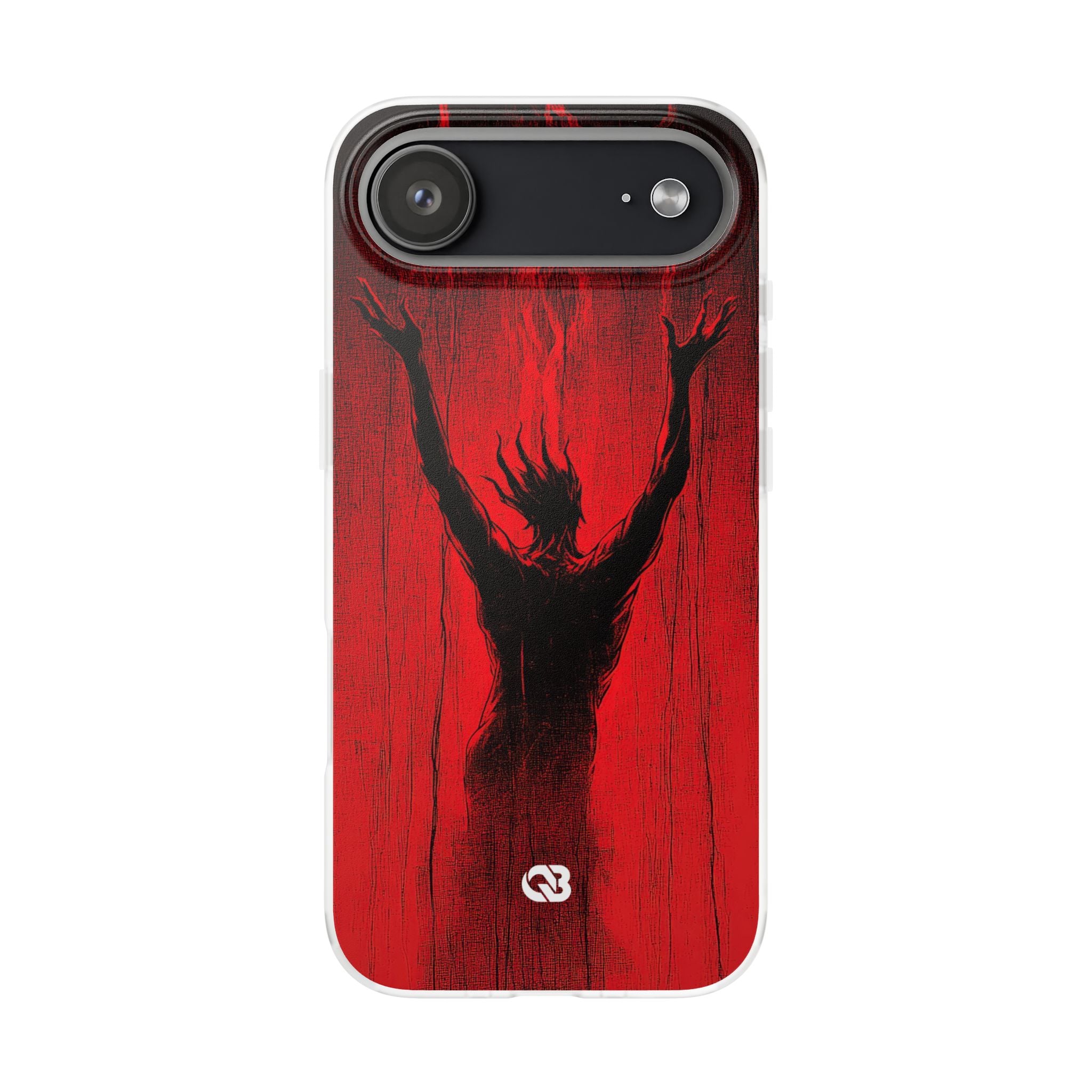 Crimson Shadow Ascent · Soft Custodia per iPhone