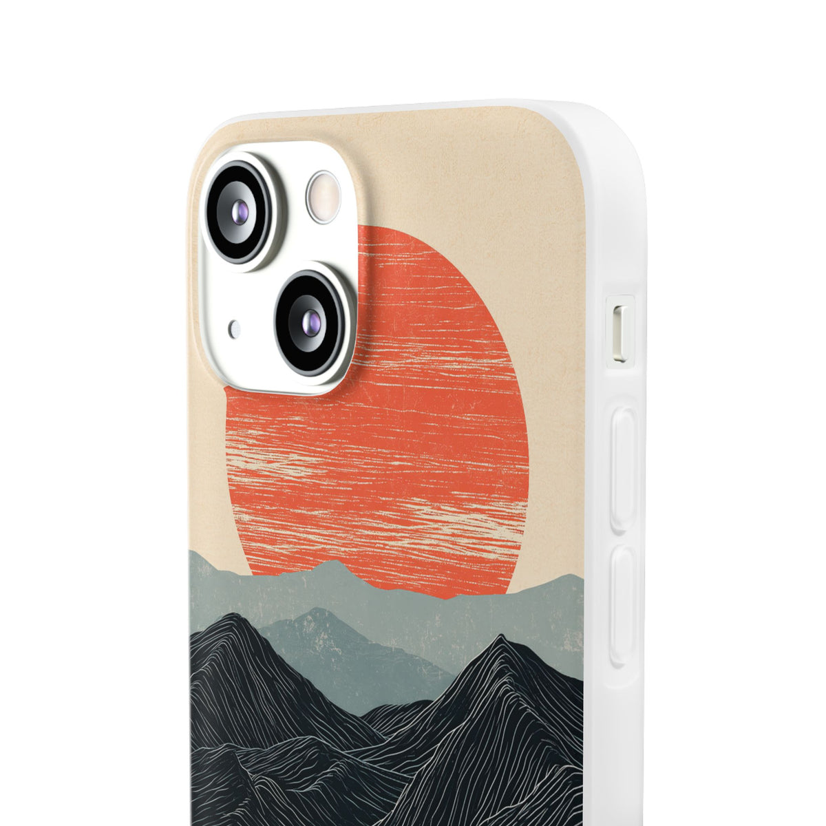 Crimson Ridge Horizon · Lite Phone Case for iPhone ·  Black