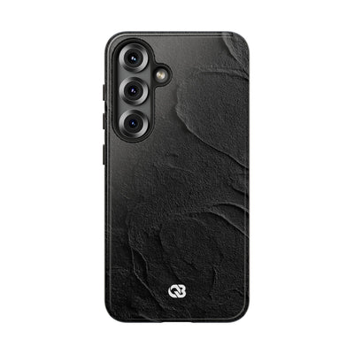 Obsidian Stucco Relief · Tough Phone Case for Samsung · Black