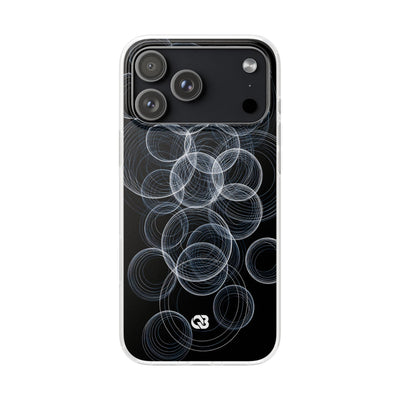 Black Lite Phone Case for iPhone - Frosted Ring Matrix