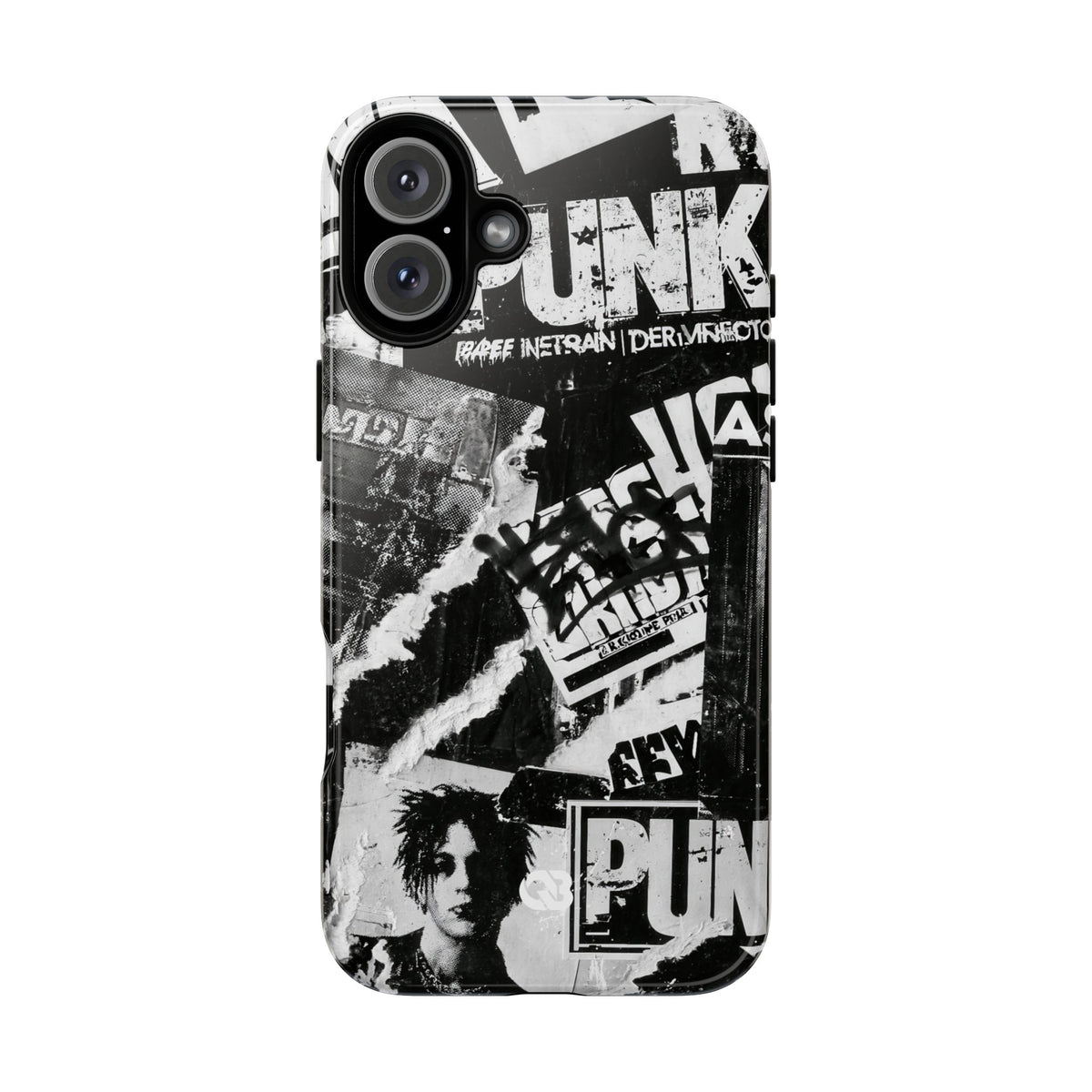 Underground Punk Collage · Tough Phone Case for iPhone · Black