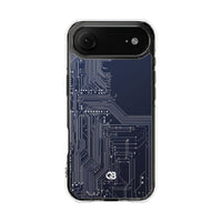 Blue Impact MagSafe Phone Case for iPhone - Cobalt Data Stream