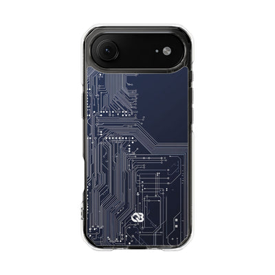 Blue Impact MagSafe Phone Case for iPhone - Cobalt Data Stream