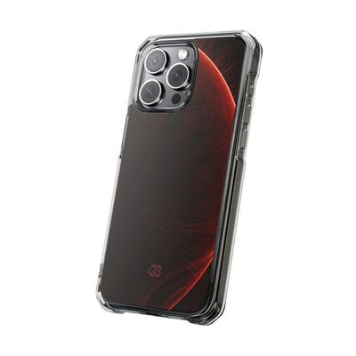 Red Impact MagSafe Phone Case for iPhone - Crimson Flare Flux