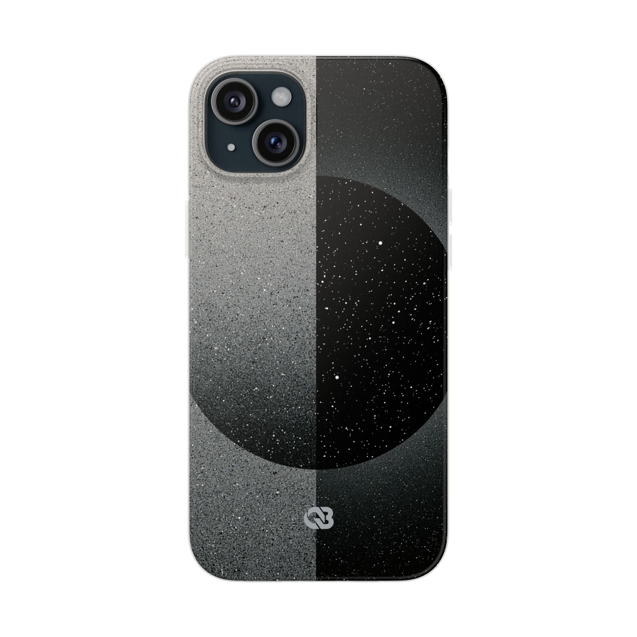 Black Lite Phone Case for iPhone - Lunar Static Orbit