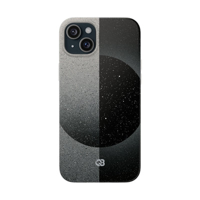 Black Lite Phone Case for iPhone - Lunar Static Orbit