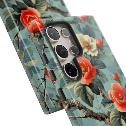 Coral Bloom Samsung S24 Ultra Cover - Tough