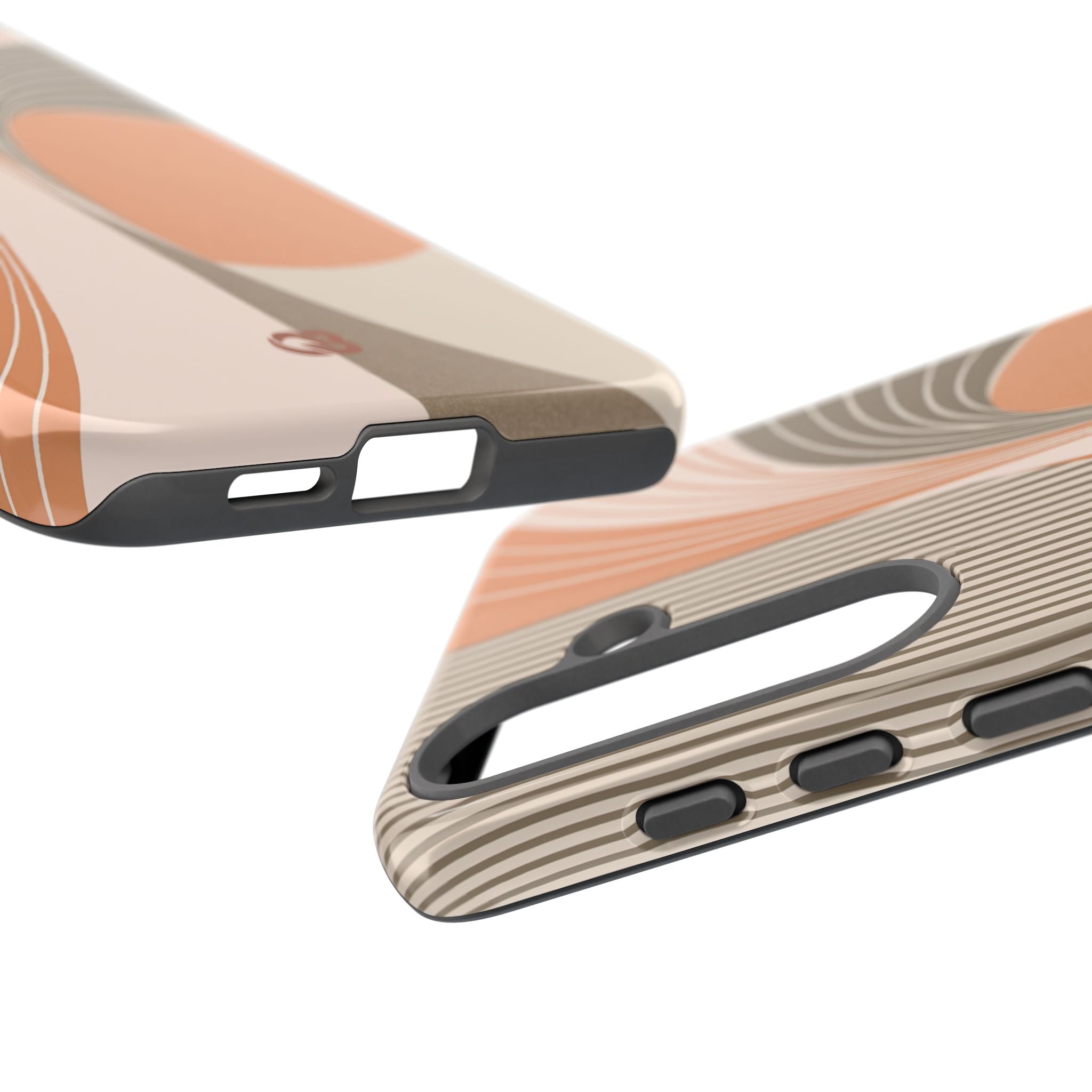 Orange Tough Phone Case for Samsung - Desert Arc Horizon