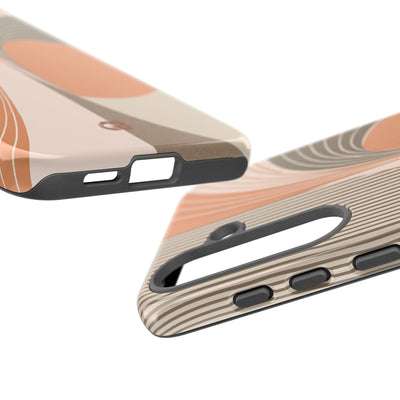 Orange Tough Phone Case for Samsung - Desert Arc Horizon