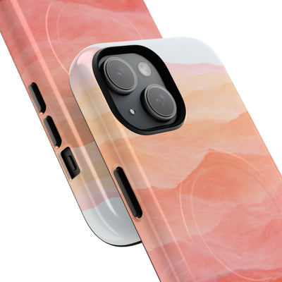 Alpenglow Ridge Vista · Tough 2.0 Magnetic Phone Case for iPhone · Orange