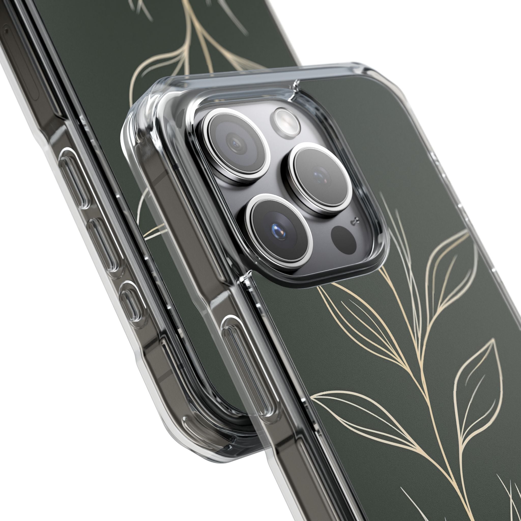 Green Impact MagSafe Phone Case for iPhone - Deep Moss Willow