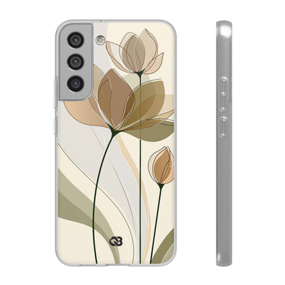 Translucent Petal Contour · Lite Phone Case for Samsung · Beige