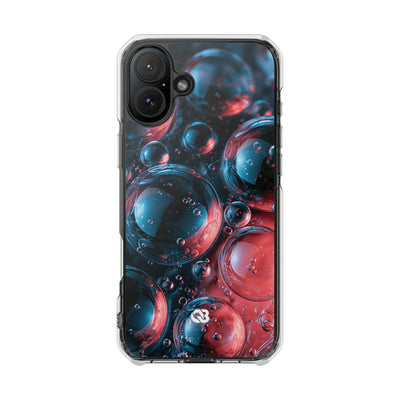 Aqua Gel Spheres · Clear Impact Magnetic Phone Case for iPhone · Blue