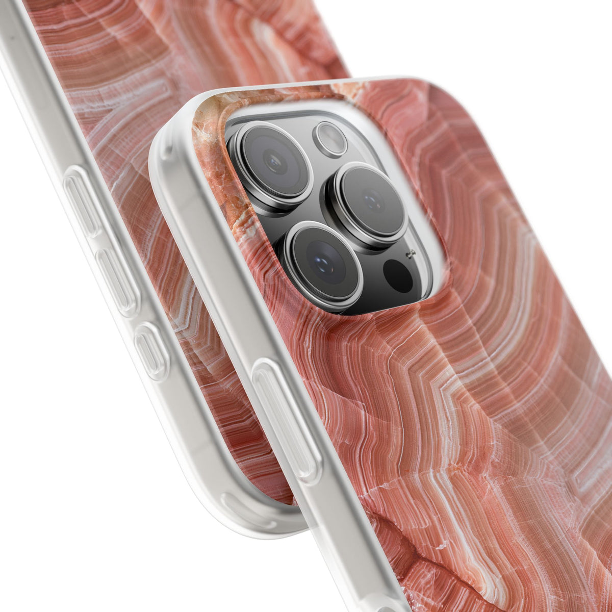Blushing Rose Strata · Lite Phone Case for iPhone ·  Pink