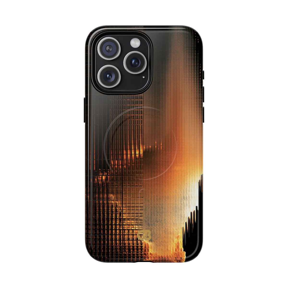 Luminous Grid · Tough 2.0 Magnetic Phone Case for iPhone · Black