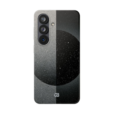 Black Lite Phone Case for Samsung - Lunar Static Orbit