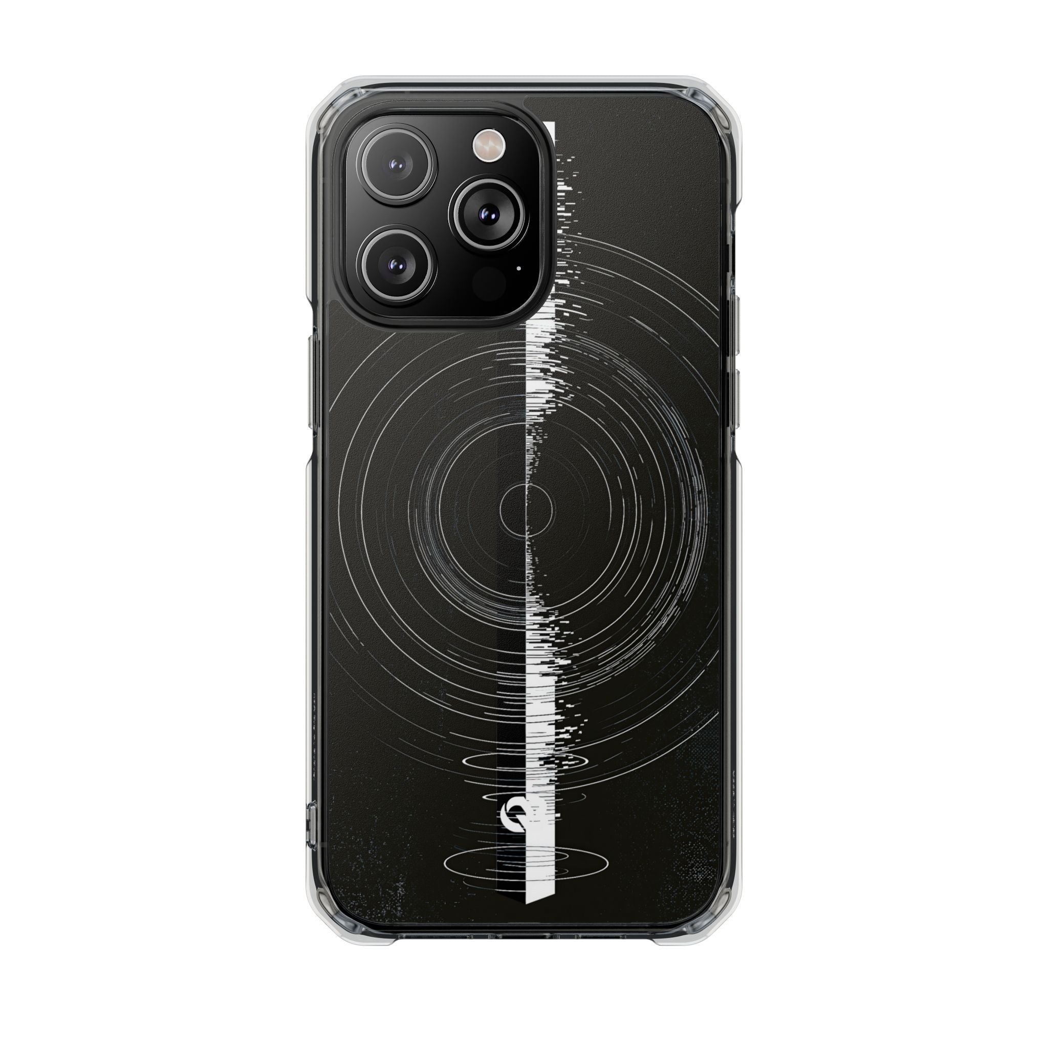 Black Impact MagSafe Phone Case for iPhone - Obsidian Orbital Signal
