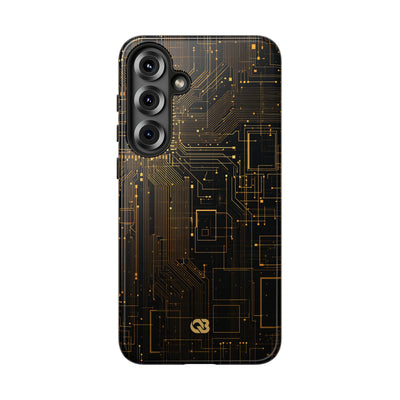 Gold Tough Phone Case for Samsung - Amber Core Mainframe