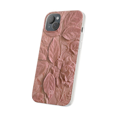 Blush Rose Relief · Lite Phone Case for iPhone ·  Pink