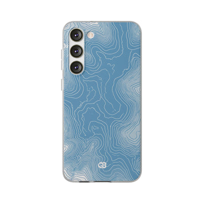 Glacial Basin Topo · Lite Phone Case for Samsung · Blue