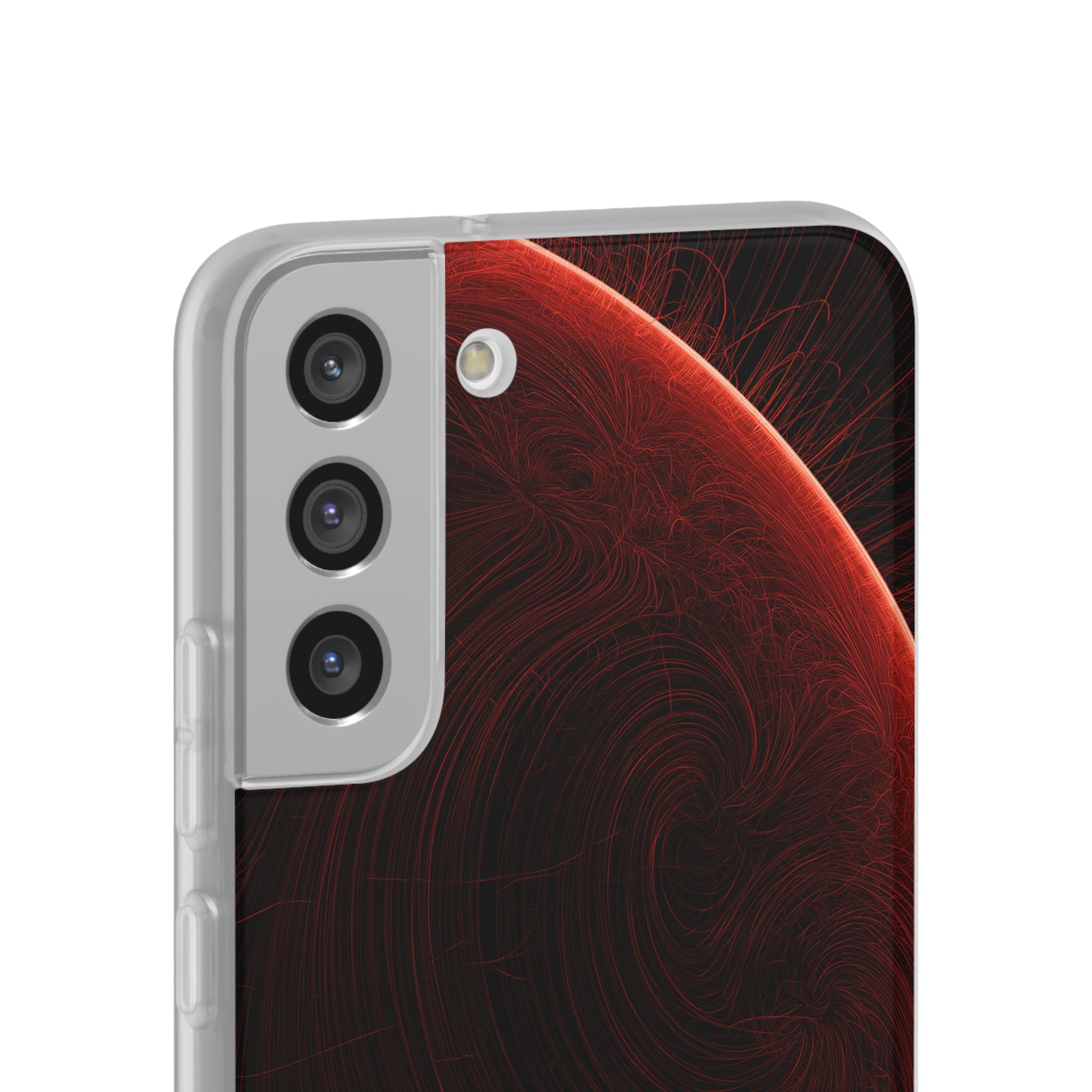Red Lite Phone Case for Samsung - Crimson Flare Flux