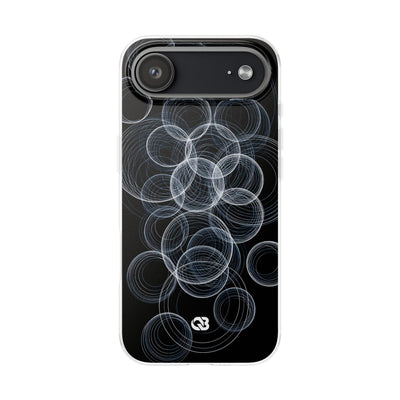 Black Lite Phone Case for iPhone - Frosted Ring Matrix