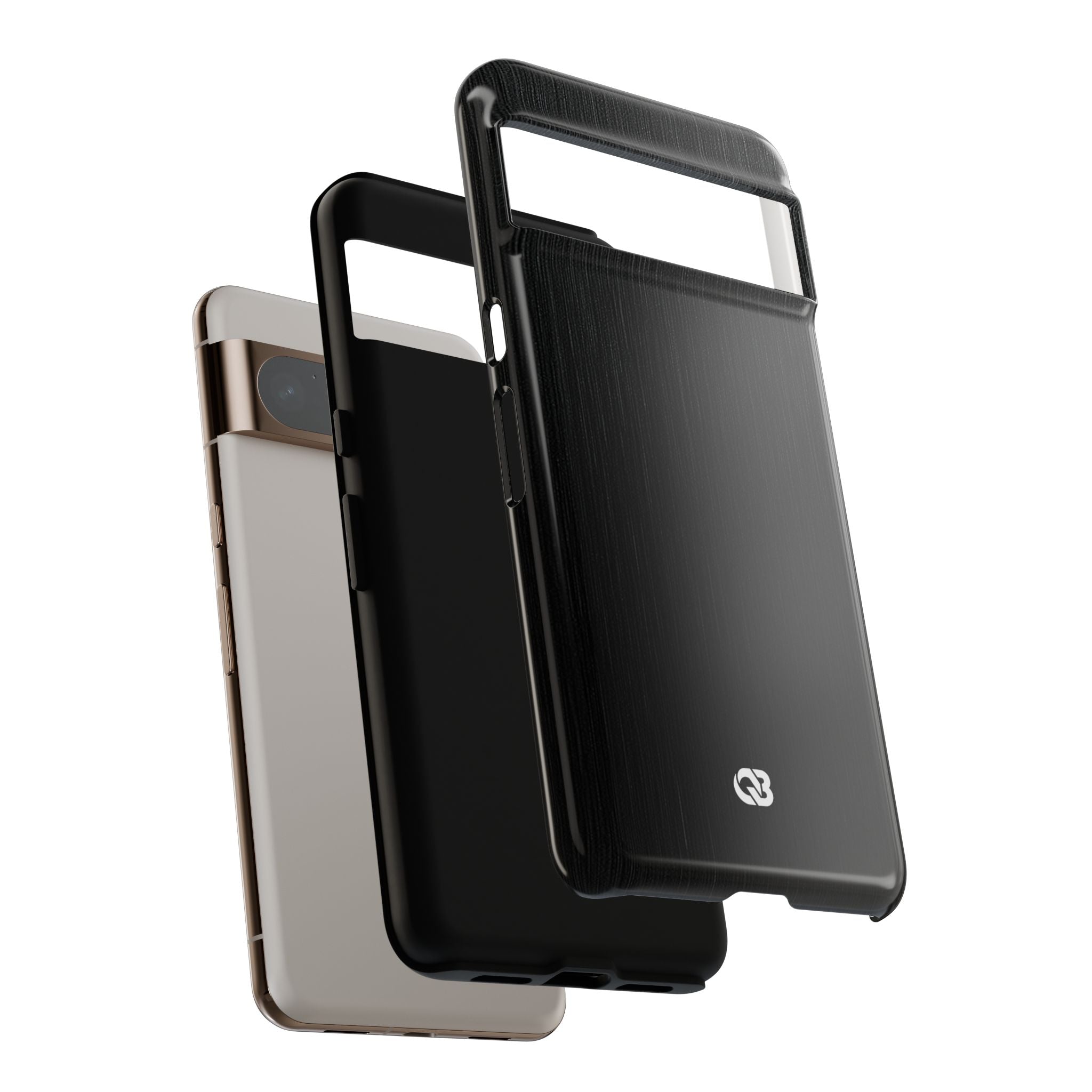 Black Tough Phone Case for Google Pixel - Brushed Obsidian Slate