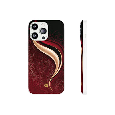 Gilded Crimson Flow · Lite Phone Case for iPhone ·  Red