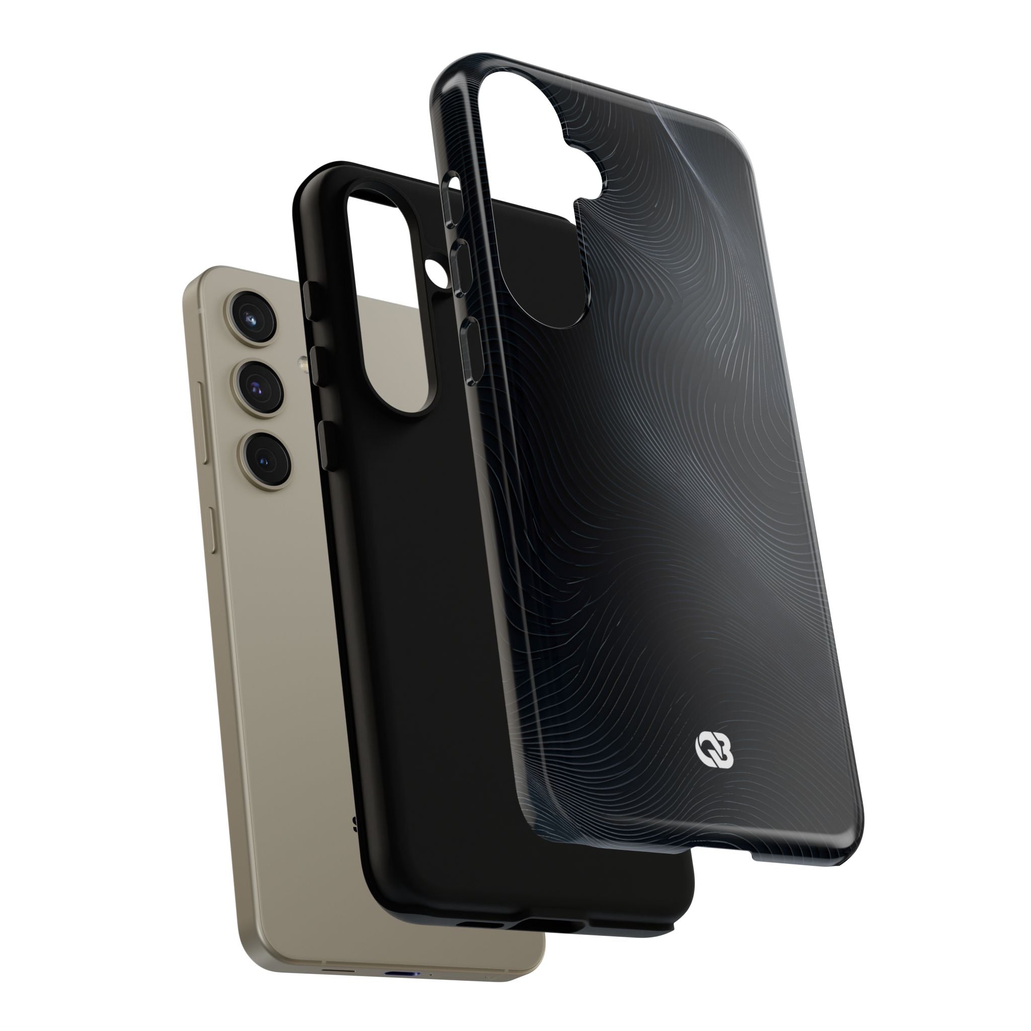 Black Tough Phone Case for Samsung - Obsidian Ridge Flux