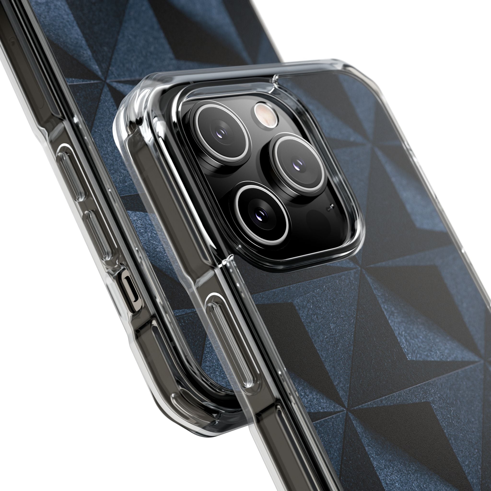 Blue Impact MagSafe Phone Case for iPhone - Indigo Basalt Facets