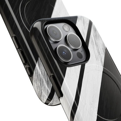 Distressed Stripe Motion iPhone 15 Pro Case - Tough+