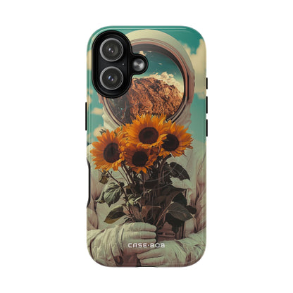 Sunflower Astronaut iPhone 17 Case - Tough+ - CASE•BOB