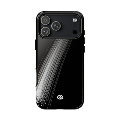 Black Tough Phone Case for iPhone - Linear Velocity Beam